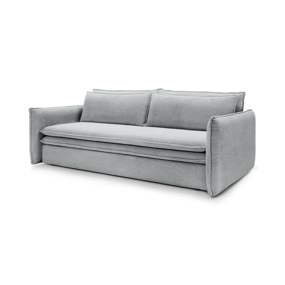 SOFA Lily Grau - Grau, Textil (240/82/95cm) - Pillovely