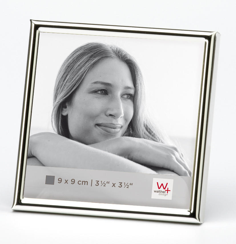 BILDERRAHMEN Chloe 9x9 cm, silber - Silberfarben, Metall (9.6/9.6/1cm) - EMIX24