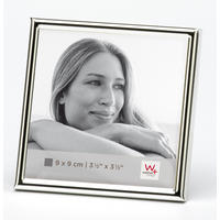 BILDERRAHMEN Chloe 9x9 cm, silber - Silberfarben, Metall (9.6/9.6/1cm) - EMIX24