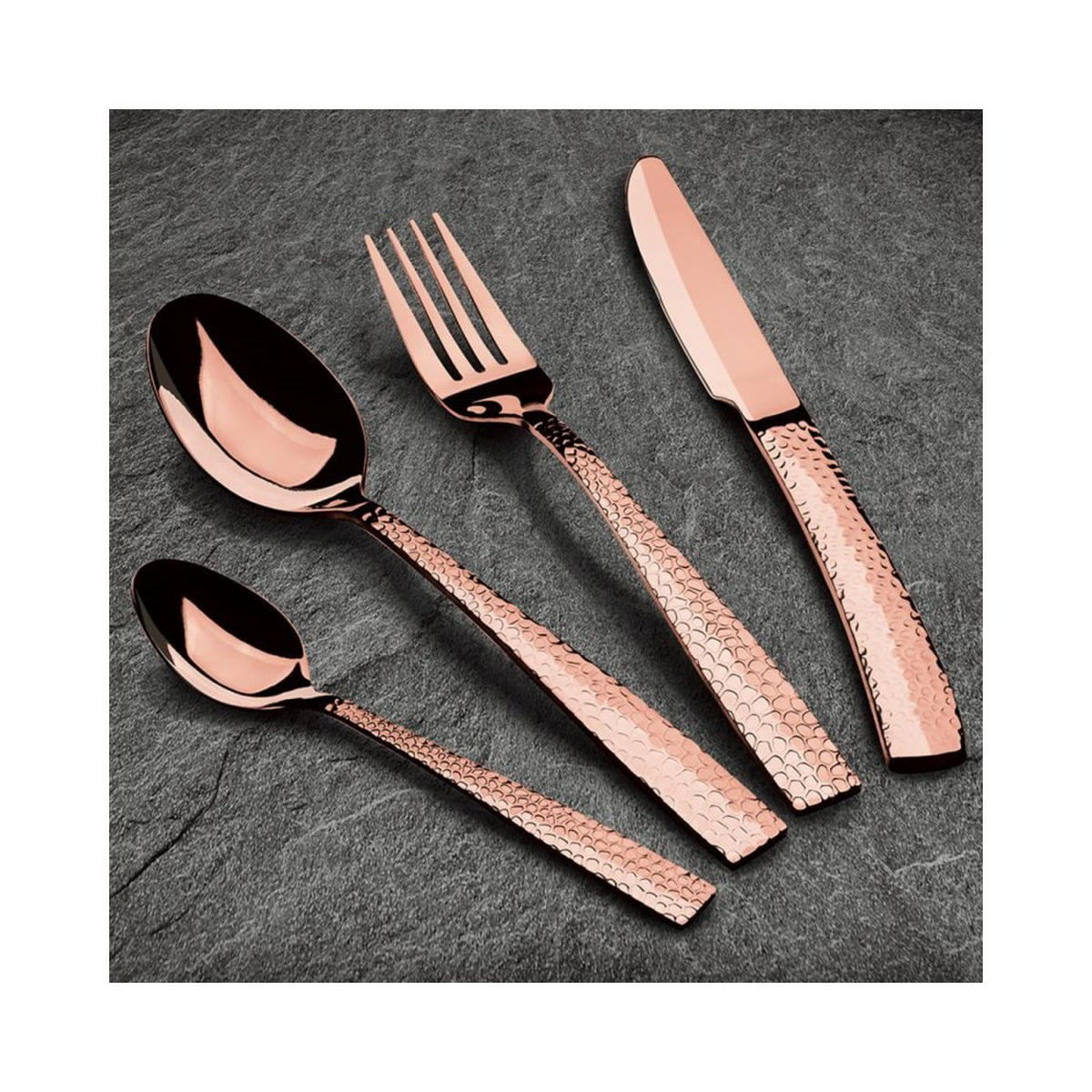 BESTECKSET Rosa 30/20/5 cm 30087 - Pink, Metall - Berlinger Haus