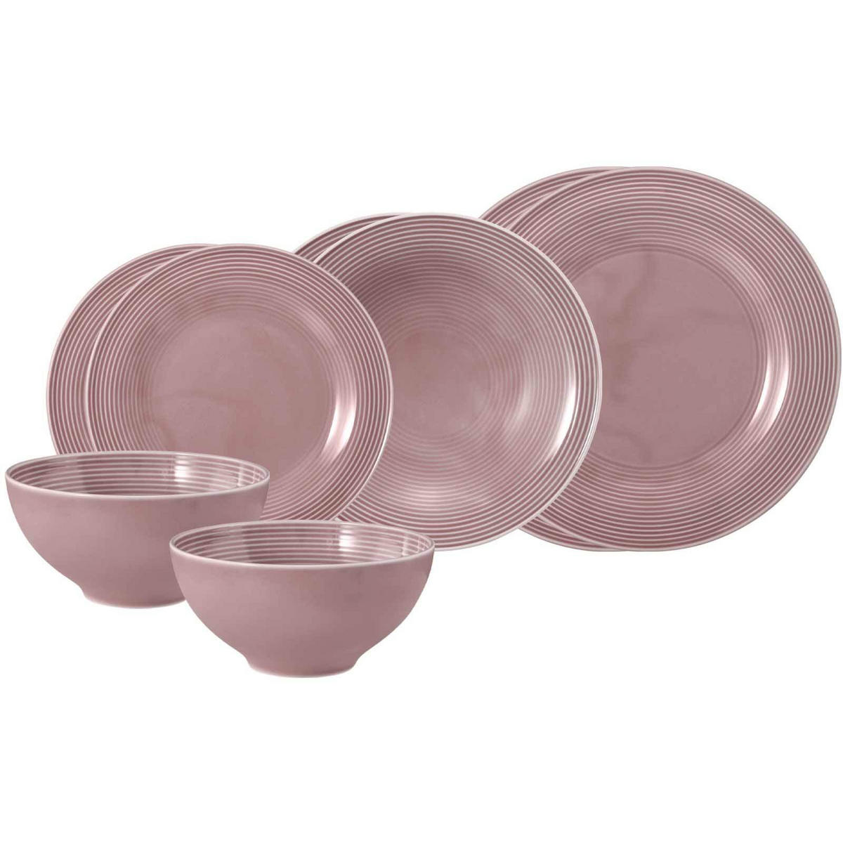 EINSTEIGER-SET Beat Color Glaze Altrosa 8er Set - Altrosa, Keramik (1/1/1cm) - Seltmann Weiden