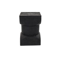 BEISTELLTISCH Rea Quadratisch 30x30 cm Dunkelbraun - Schwarz, Holz (30/30/45cm) - Housecraft Living