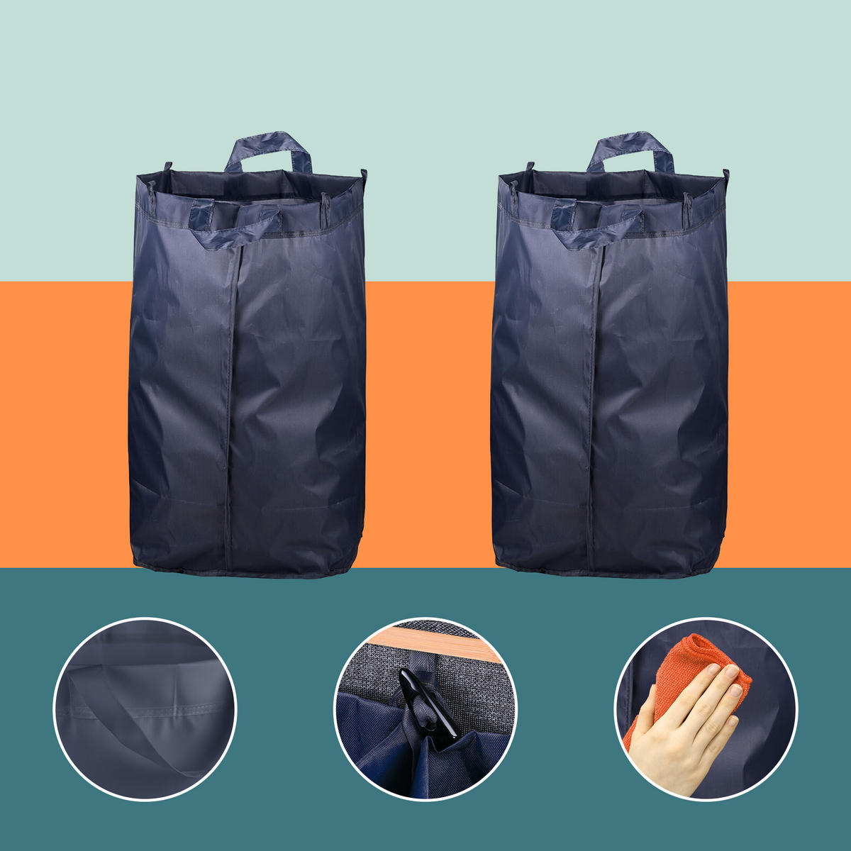 PFANDFLASCHEN-SAMMELBEHÄLTER - Grau, Holz/Kunststoff (57/80/37cm) - Relaxdays