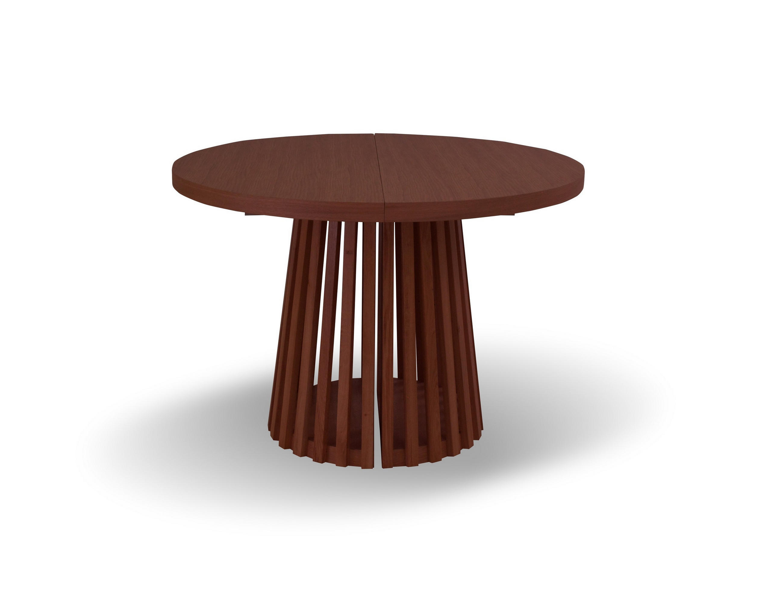 ESSTISCH LAMELLI Ausziehbar 110 - 210 / 110 x 76 cm - Braun, Holz (110/110/76cm) - MASSENO