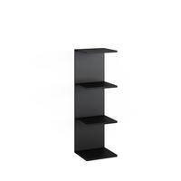 WANDREGAL Paolo Schwarz 30 x 95 cm - Schwarz, Holzwerkstoff (30/95/28cm) - Vicco