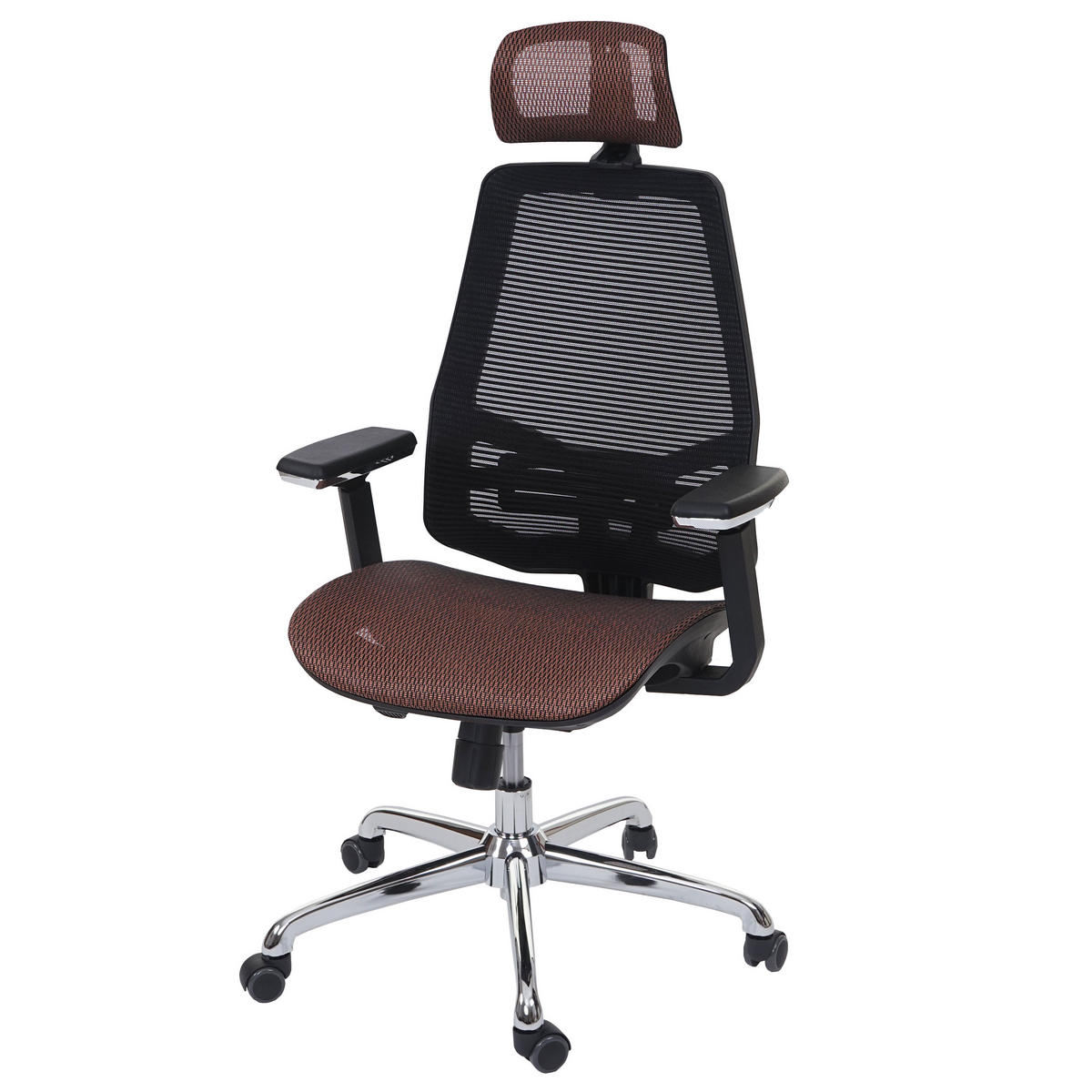 BÜROSTUHL Orange, Schwarz - Schwarz/Orange, Textil (65/120/62cm) - MCW