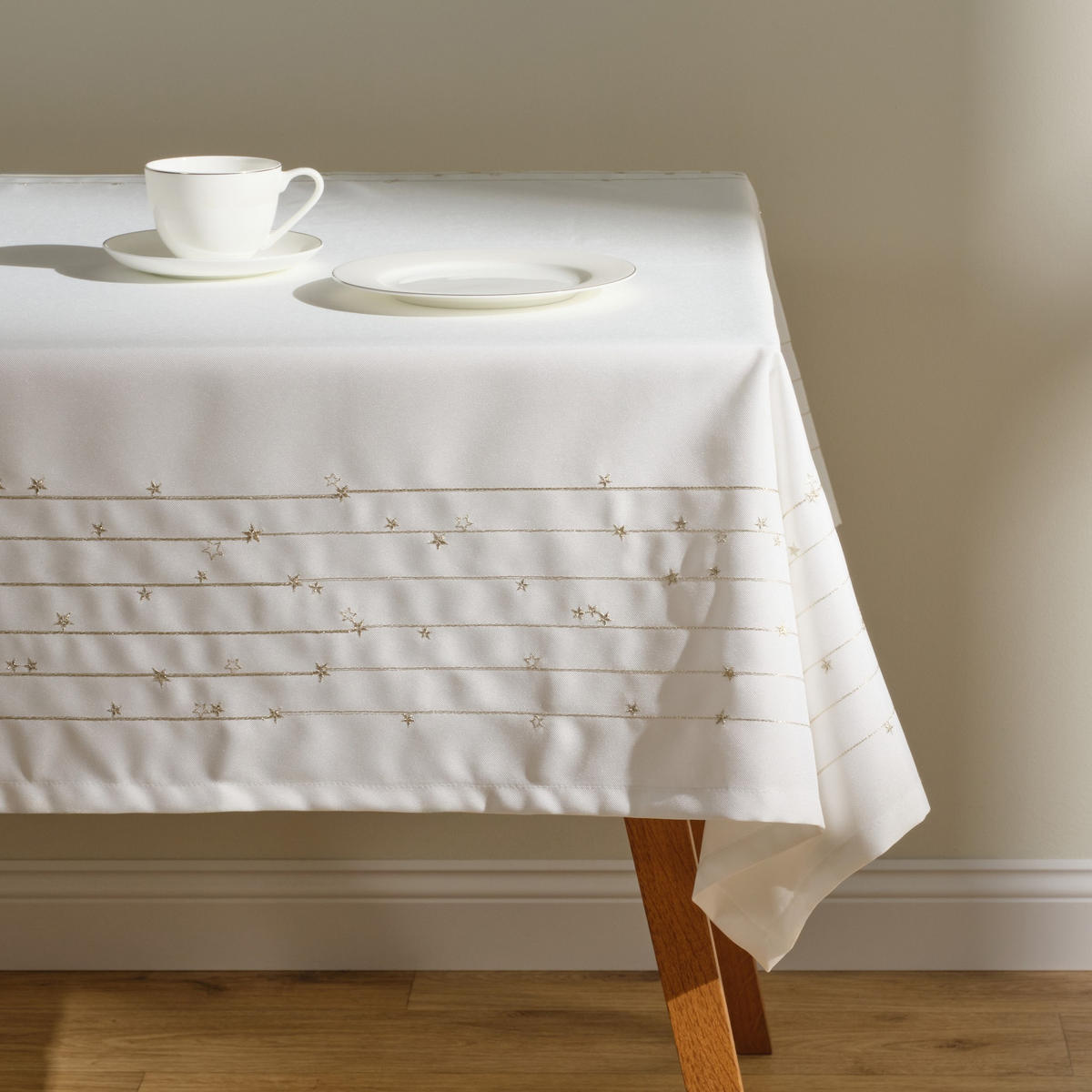 TISCHDECKE Veronica - Weiß, Textil (300/150/1cm) - home&you