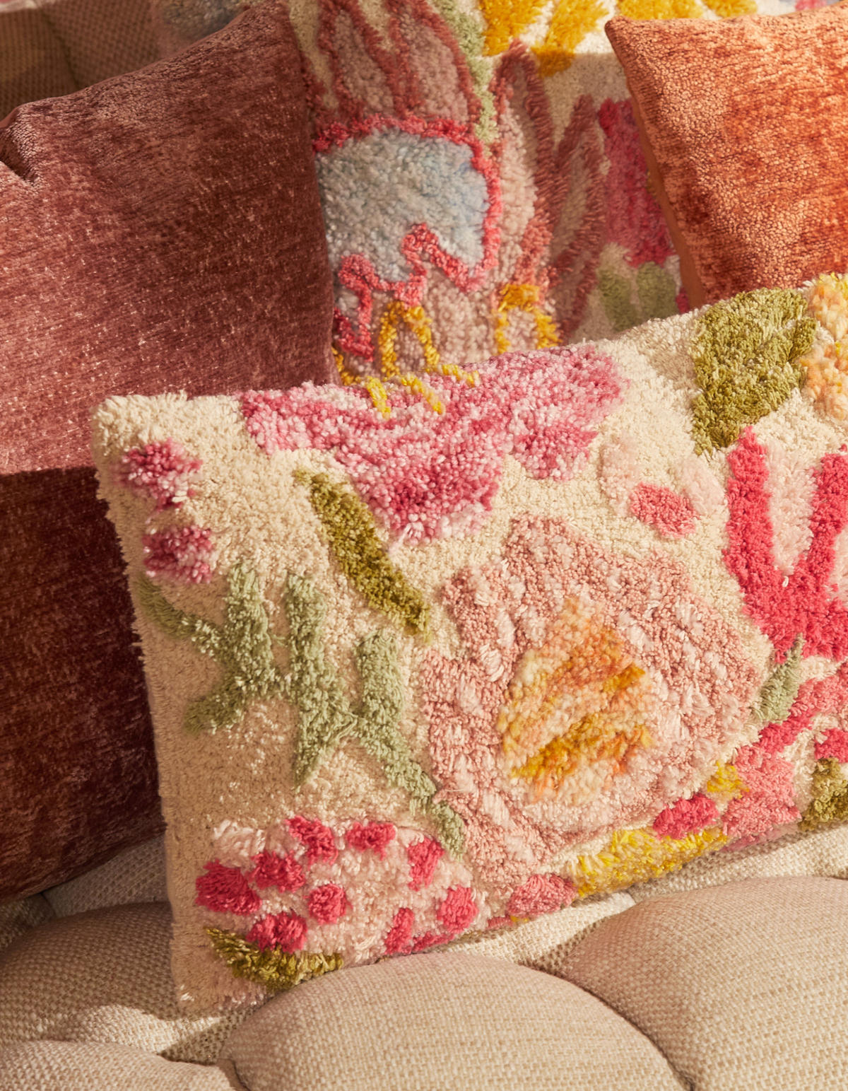 DEKOKISSEN Lea Multicolor 60/30/10 cm - Multicolor, Textil (30/60cm) - Light & Living