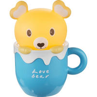 LED KINDERTISCHLEUCHTE Kunststoff Blau Gelb - Blau, Kunststoff (15.5/11.5/19.5cm) - Globo Lighting