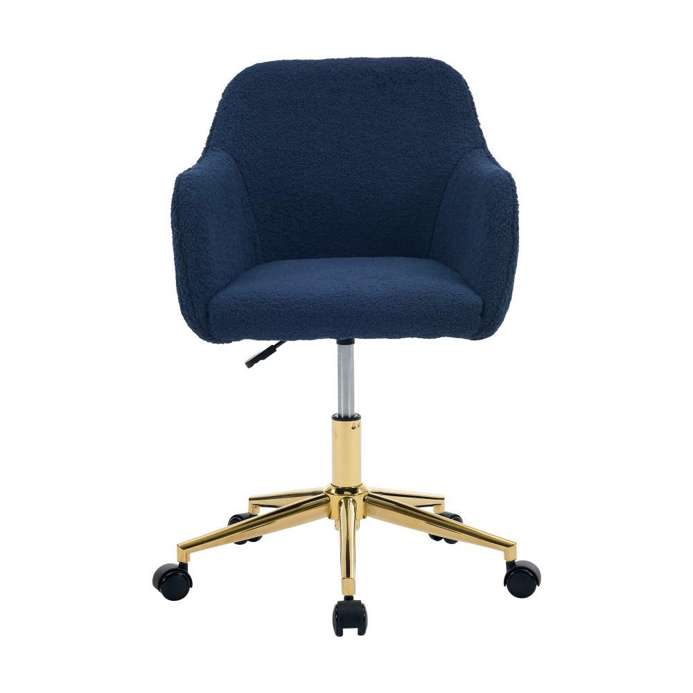 DREHSTUHL 360° drehbar Dunkelblau - Dunkelblau, Naturmaterialien (58/86/58cm)