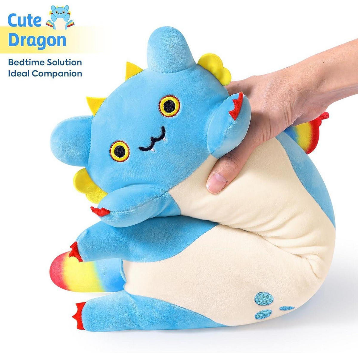 PLÜSCHKISSEN Drachen Katze 50 cm - Multicolor, Textil (15/50cm)
