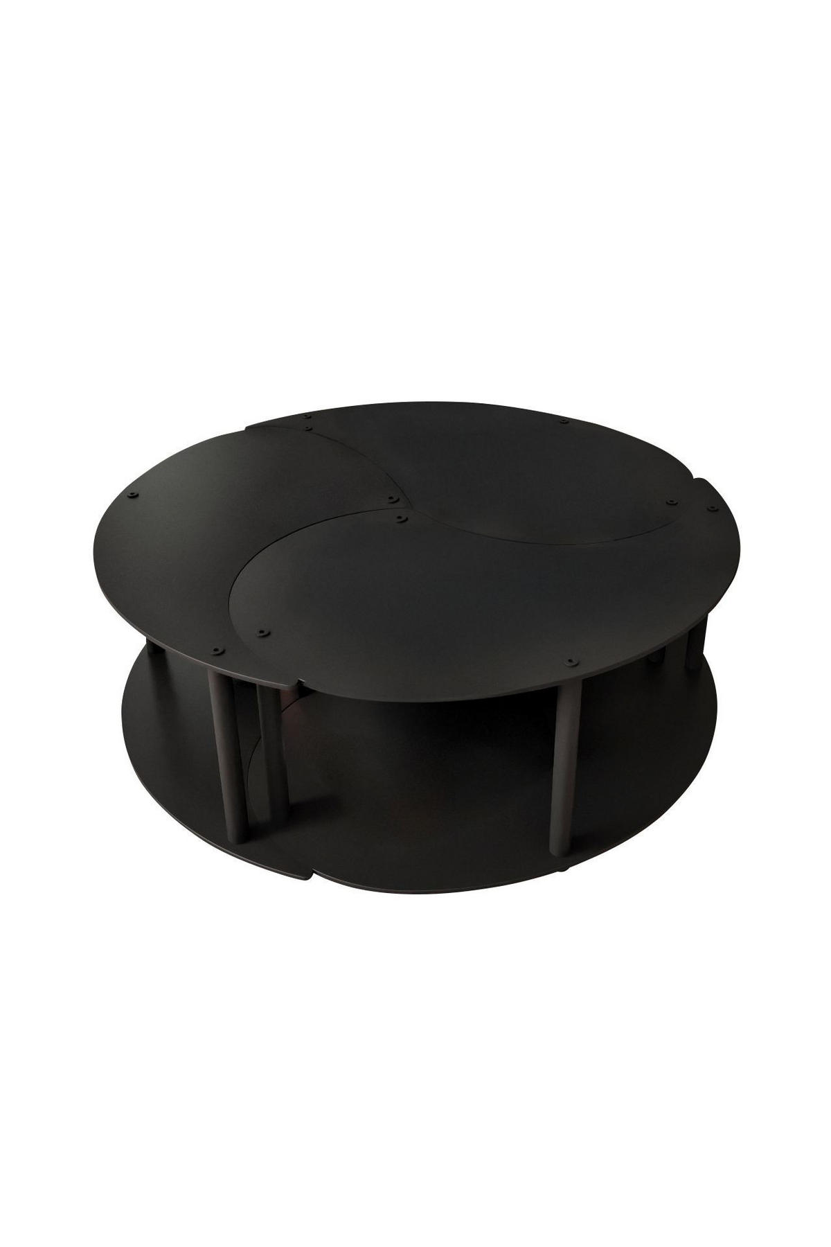 COUCHTISCH yin Schwarz - Schwarz, Holz (70/70/38cm) - Habitat Garten