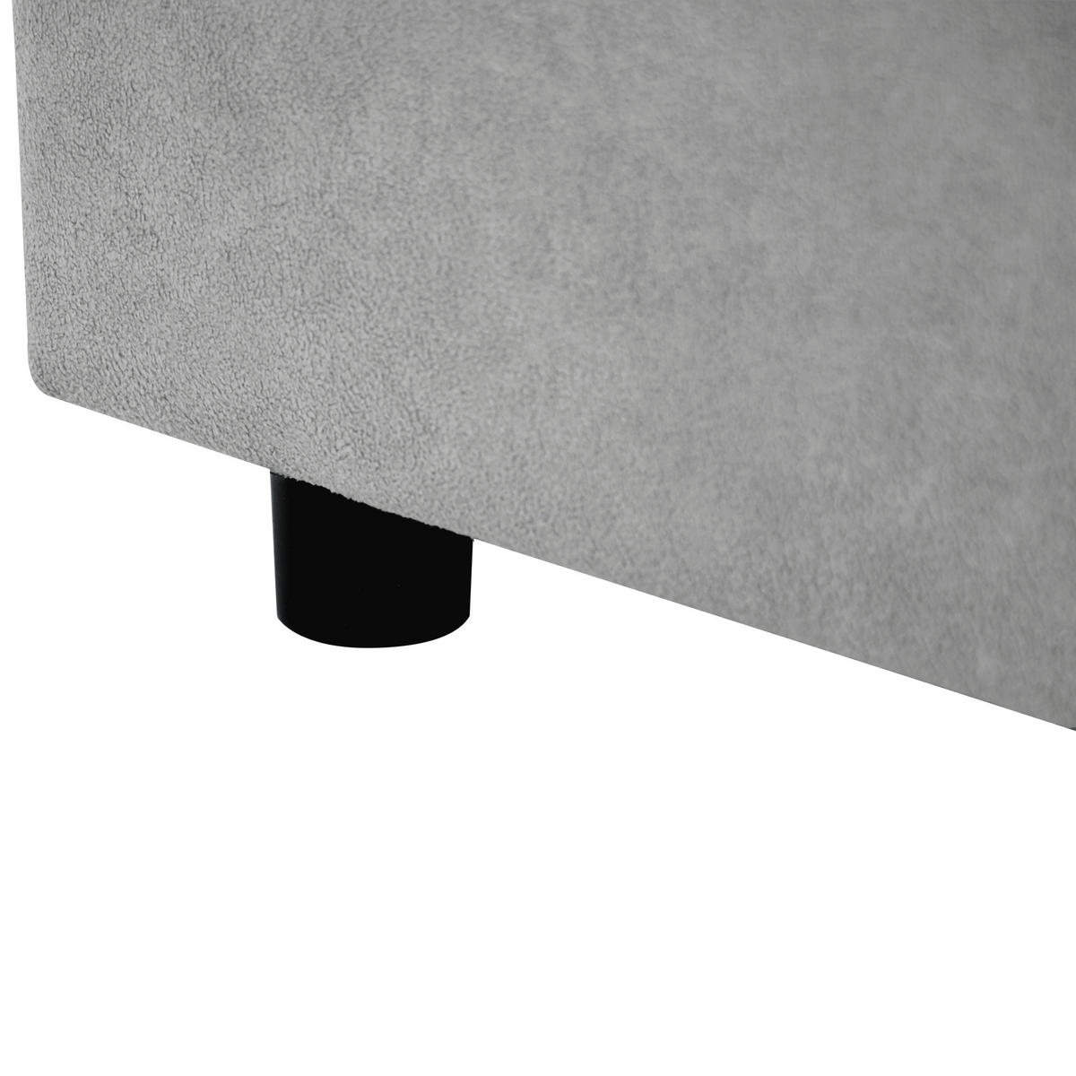 ECKSCHLAFSOFA Verona mit Bettkasten und universeller Ottomane 240 cm, Grau - Grau, Textil (240/148cm) - Beautysofa