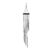 WINDSPIEL Metall Silber mit 12 Röhren - Silberfarben, Metall (60/8.5/1cm)