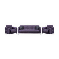 SITZGARNITUR Salta, Anthrazit Stellvariante 3+1+1 - Anthrazit, Holzwerkstoff/Kunststoff (220/87/90cm)
