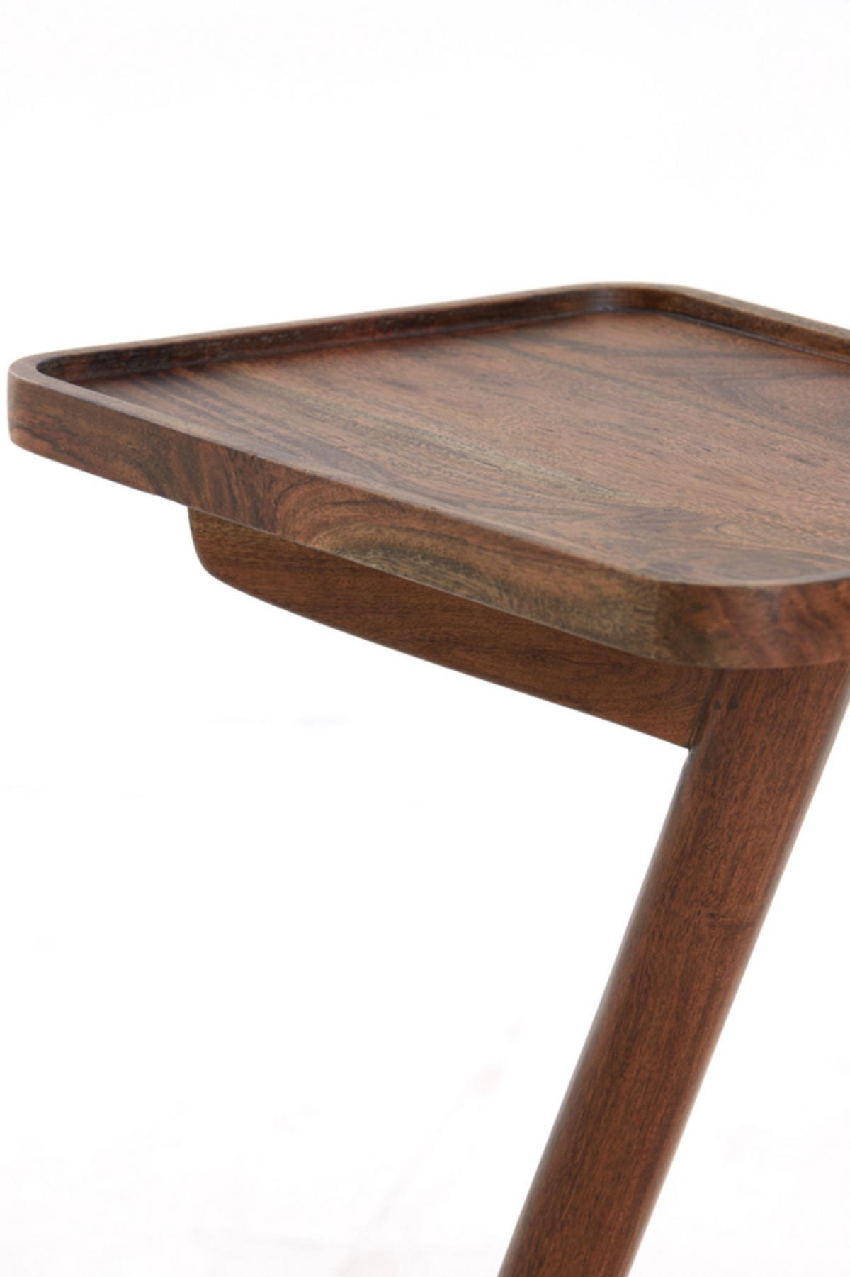 BEISTELLTISCH Qiano Braun 45/42/63 cm - Dunkelbraun, Holz (45/42/63cm) - Light & Living
