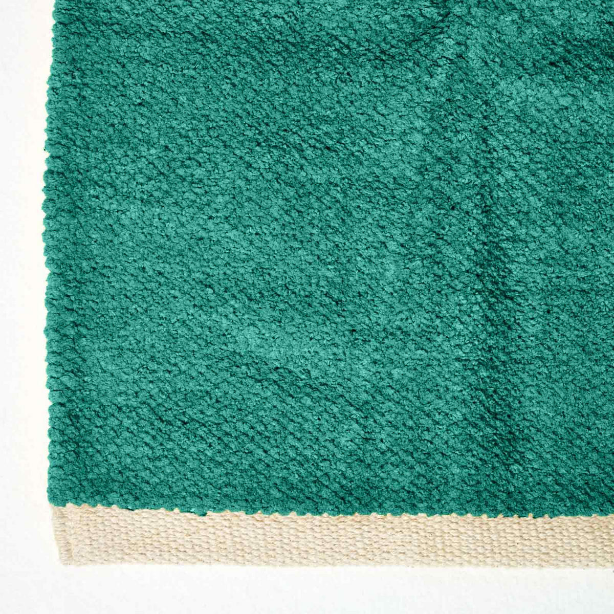 HANDWEBTEPPICH Chenille 90/150 cm - Petrol, Textil (90/150cm) - Homescapes