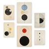 POSTER Set Mit 6 Charmante Kreise In Vielseitiger Stil A3 & A4 Rahmenlos - Klar, Papier (29/3cm) - Nacnic