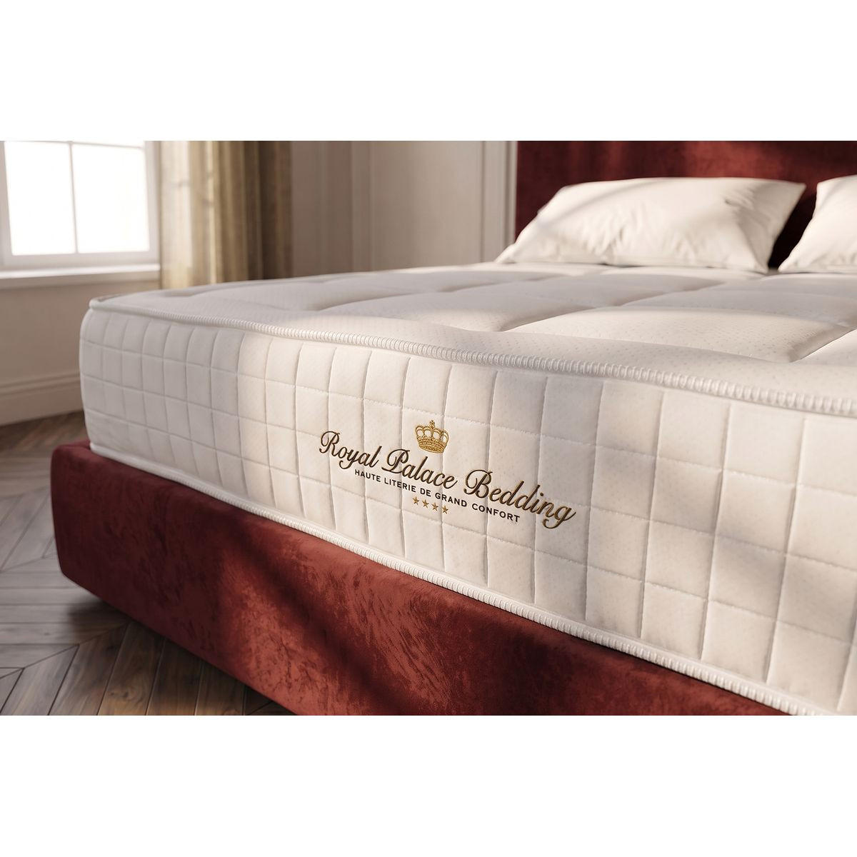 MATRATZE Balmoral Memory-Schaum 100 x 200 cm h3 - Weiß, Textil (100/200cm) - ROYAL PALACE BEDDING