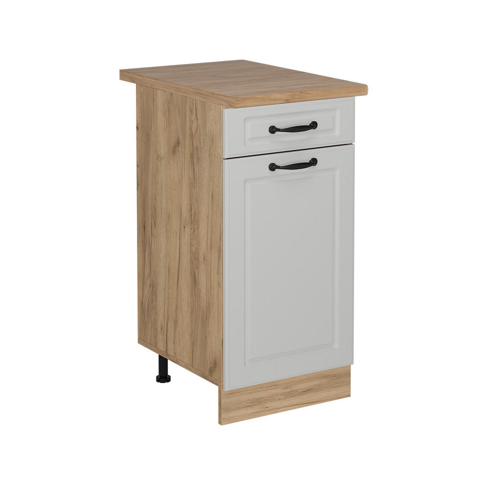 KÖKSUNDERSKÅP R-Line Vitt hus på landet 40 cm , AP Oak Vit, Honungsek 81.6/40/60 cm