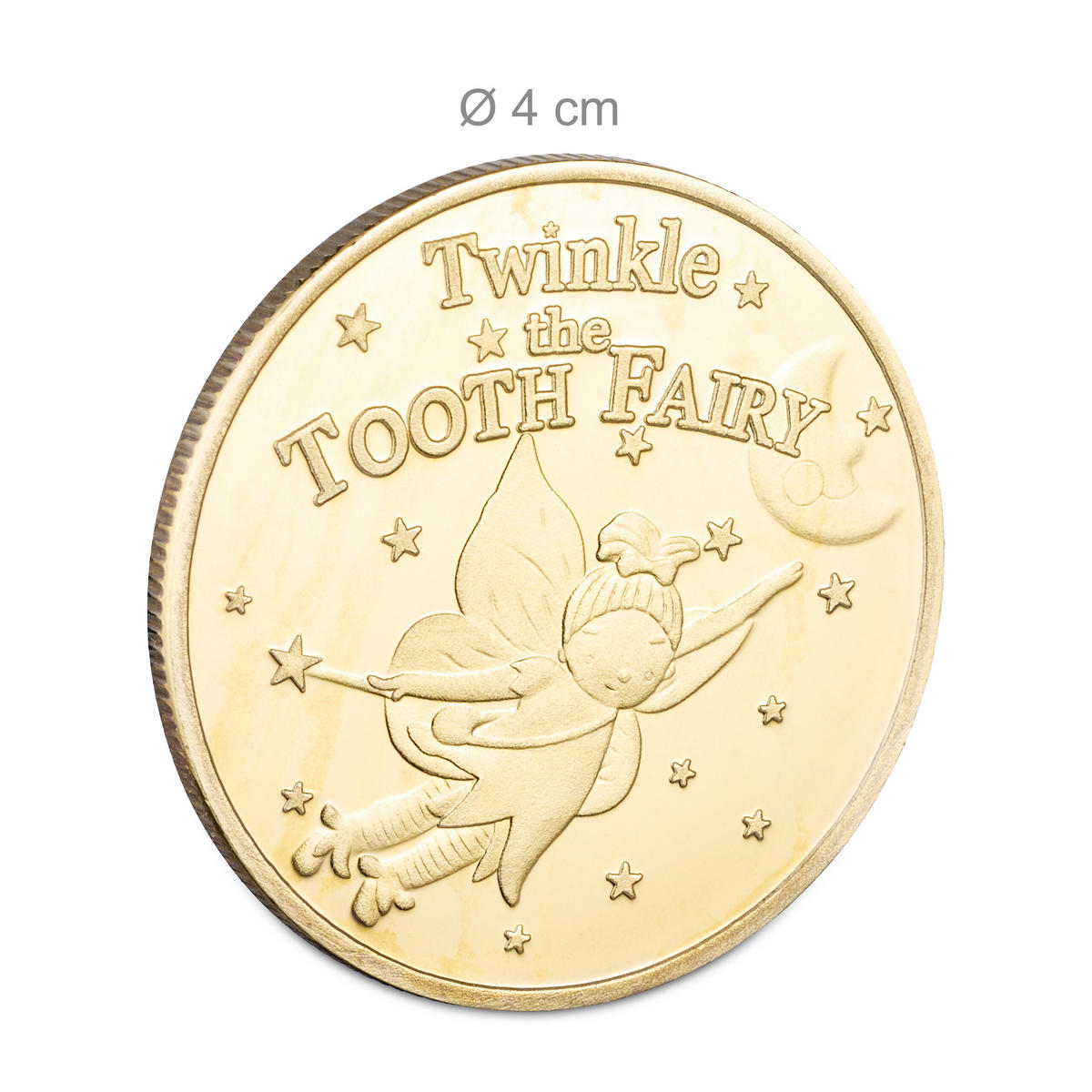 20XMINCA zubnej víly - zlatá, kov/plast (4/0.2/4cm) - Relaxdays