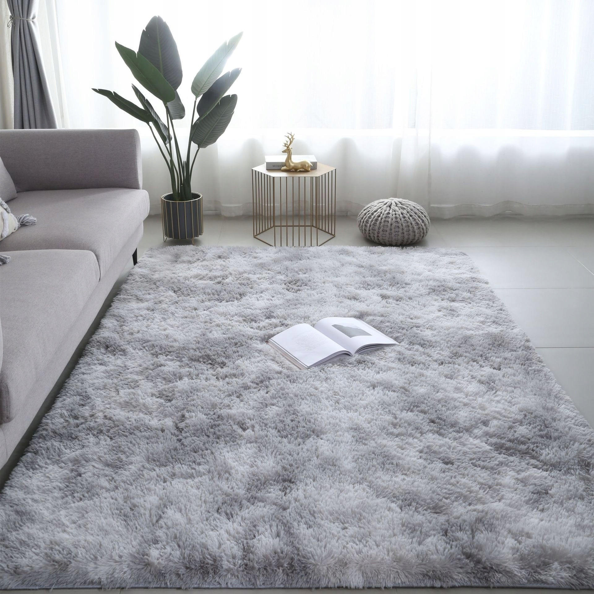 SHAGGY 160/220 cm - Grau, Textil (220/160cm) - MUVU