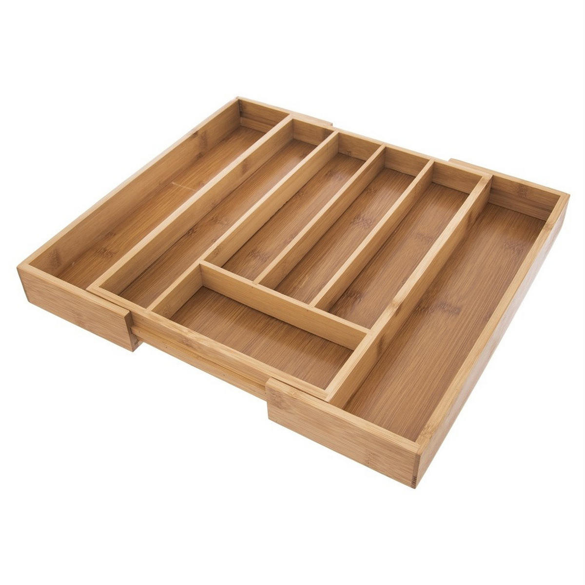 BESTECKSCHUBLADENEINSATZ ausziehbar aus Bambus 35,5 x 26 cm - Eichefarben, Holz (35.5/4.5/26cm) - Orion 