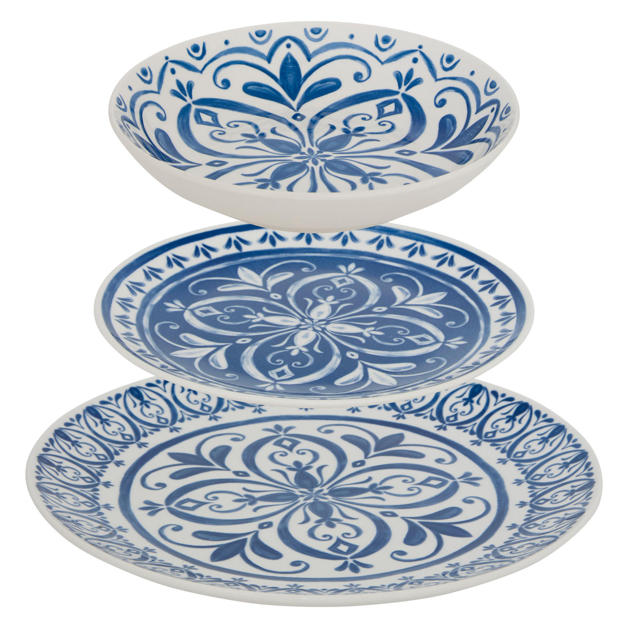 TAFELSERVICE für 4 Personen Manon Blau - Blau, Keramik (26.5/2/26.5cm) - Secret de Gourmet