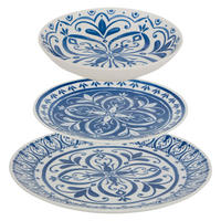 TAFELSERVICE für 4 Personen Manon Blau - Blau, Keramik (26.5/2/26.5cm) - Secret de Gourmet