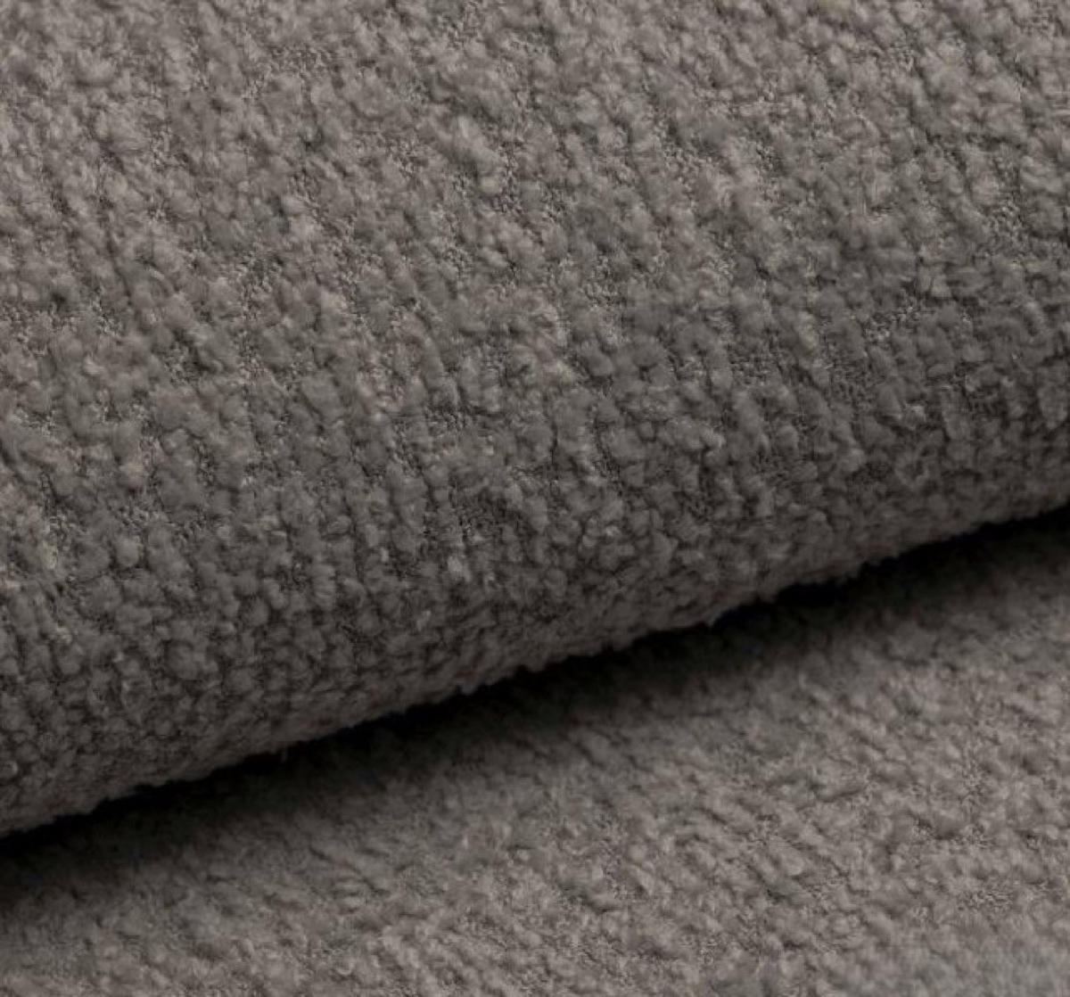POUF Taupe LIO Bezogene Abriamo Stoff Auf Niedrigen Schwarzen Beinen - Braun, Textil (75/39/75cm) - Sepro Meble