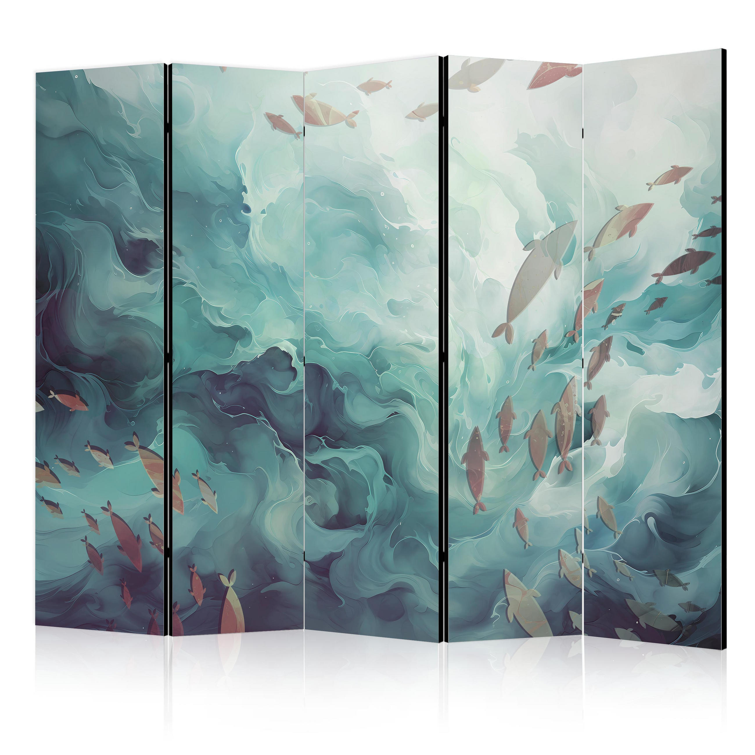 Muralo Paravent Blau 225x172x3 cm