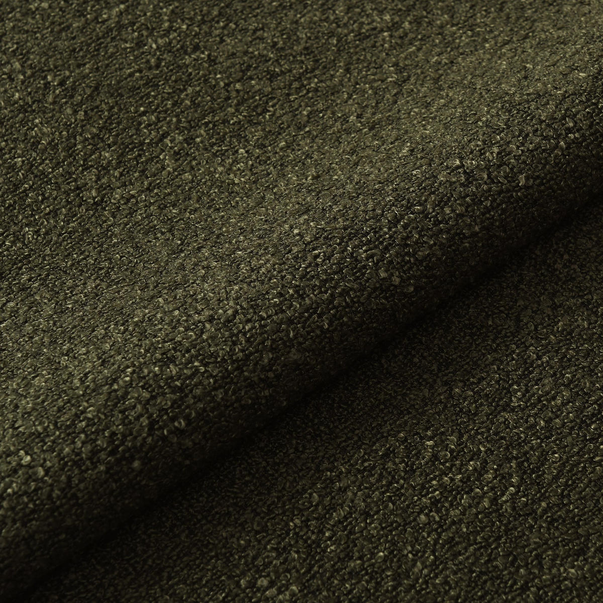 DREHBARER Wohnzimmersessel JENA Frottee Kaki 64cm - Dunkelgrün/Grün, Textil (64/77/68cm) - Sia Home