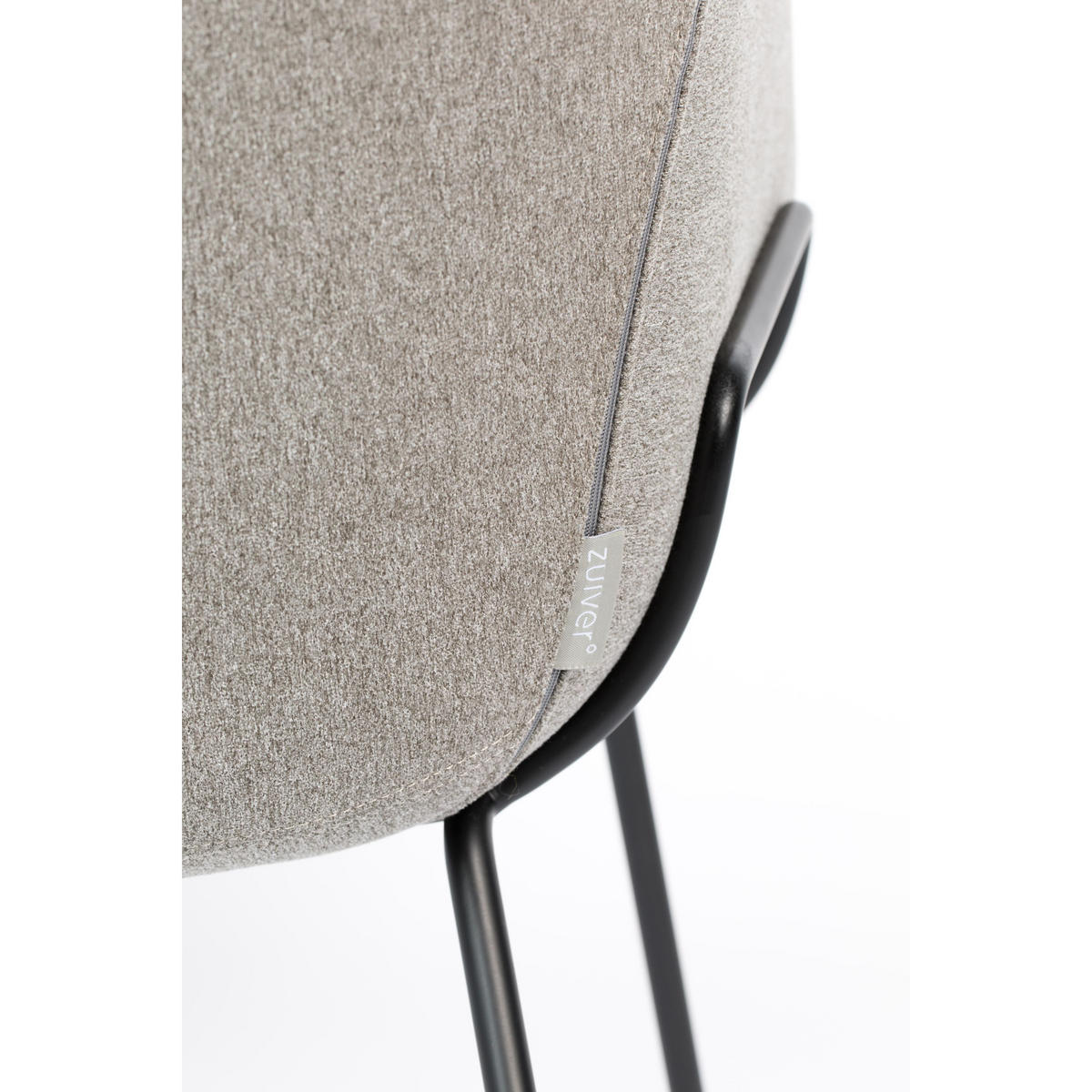SESSEL Feston Grau - Grau, Textil (70.5/72/65.5cm) - Zuiver