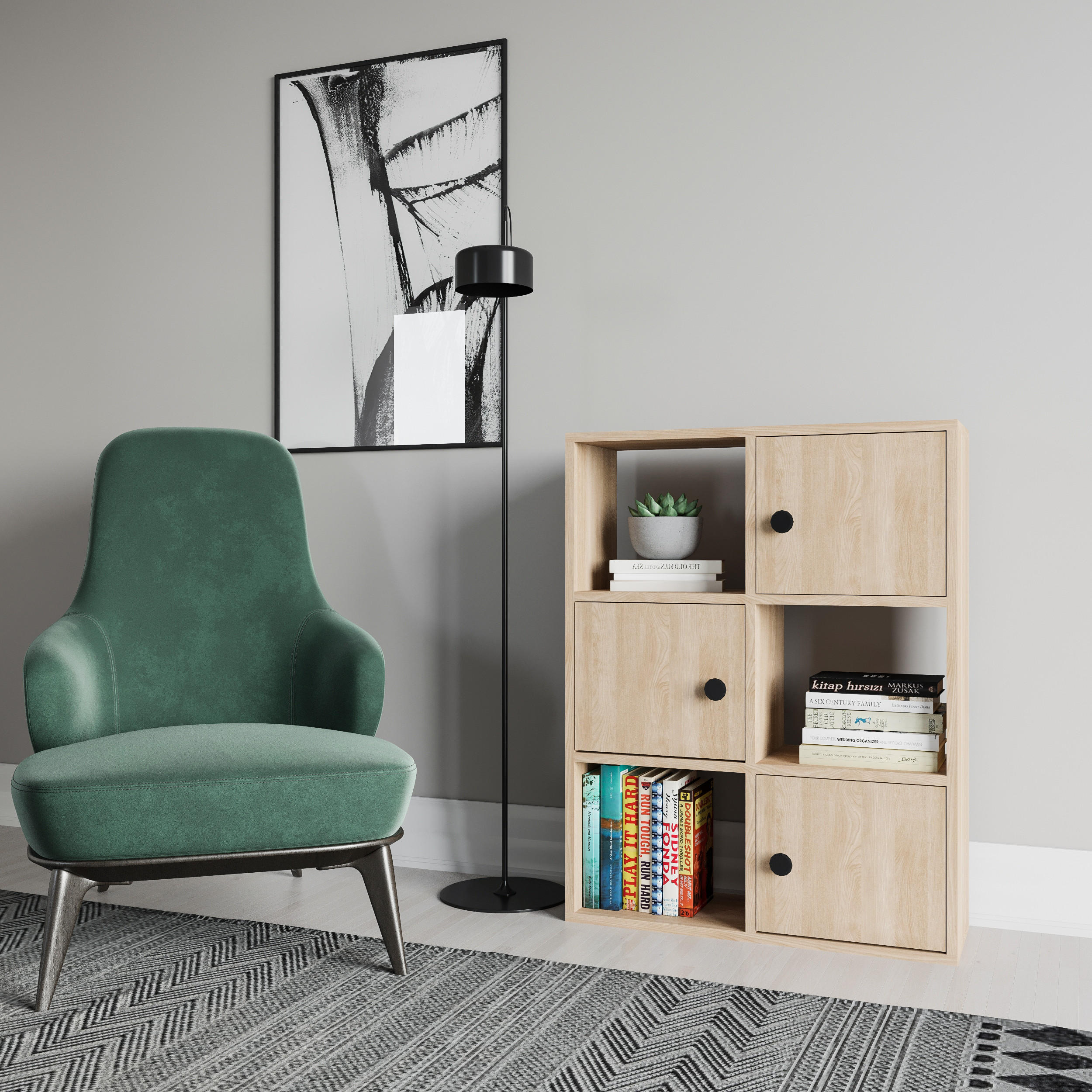 BÜCHERREGAL Tilton Eiche - Eichefarben, Holzwerkstoff (25/93/72cm) - Decorotika