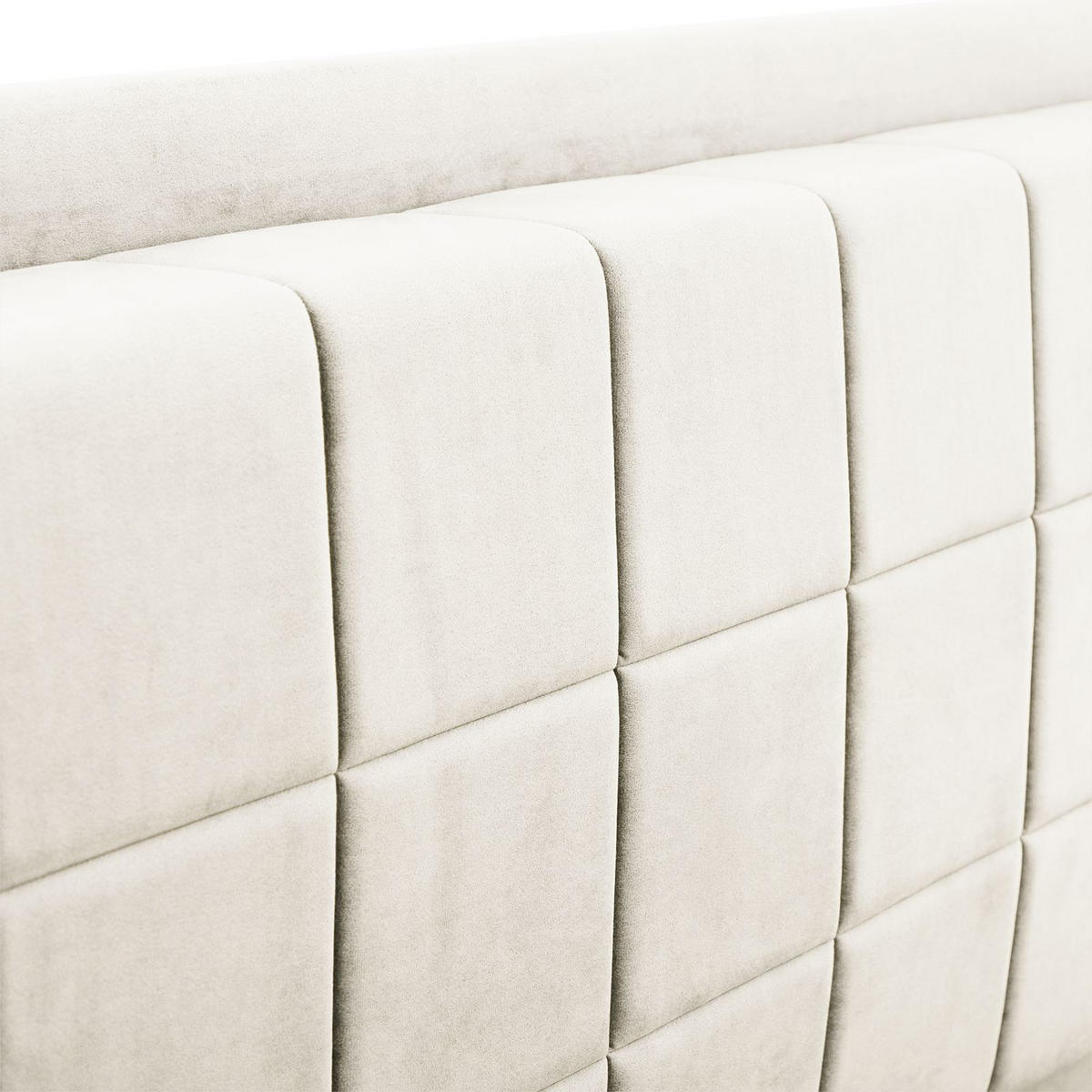 POLSTERBETT YARO 160x200 cm cremeweiß - Creme, Textil (160/200cm) - IDIMEX