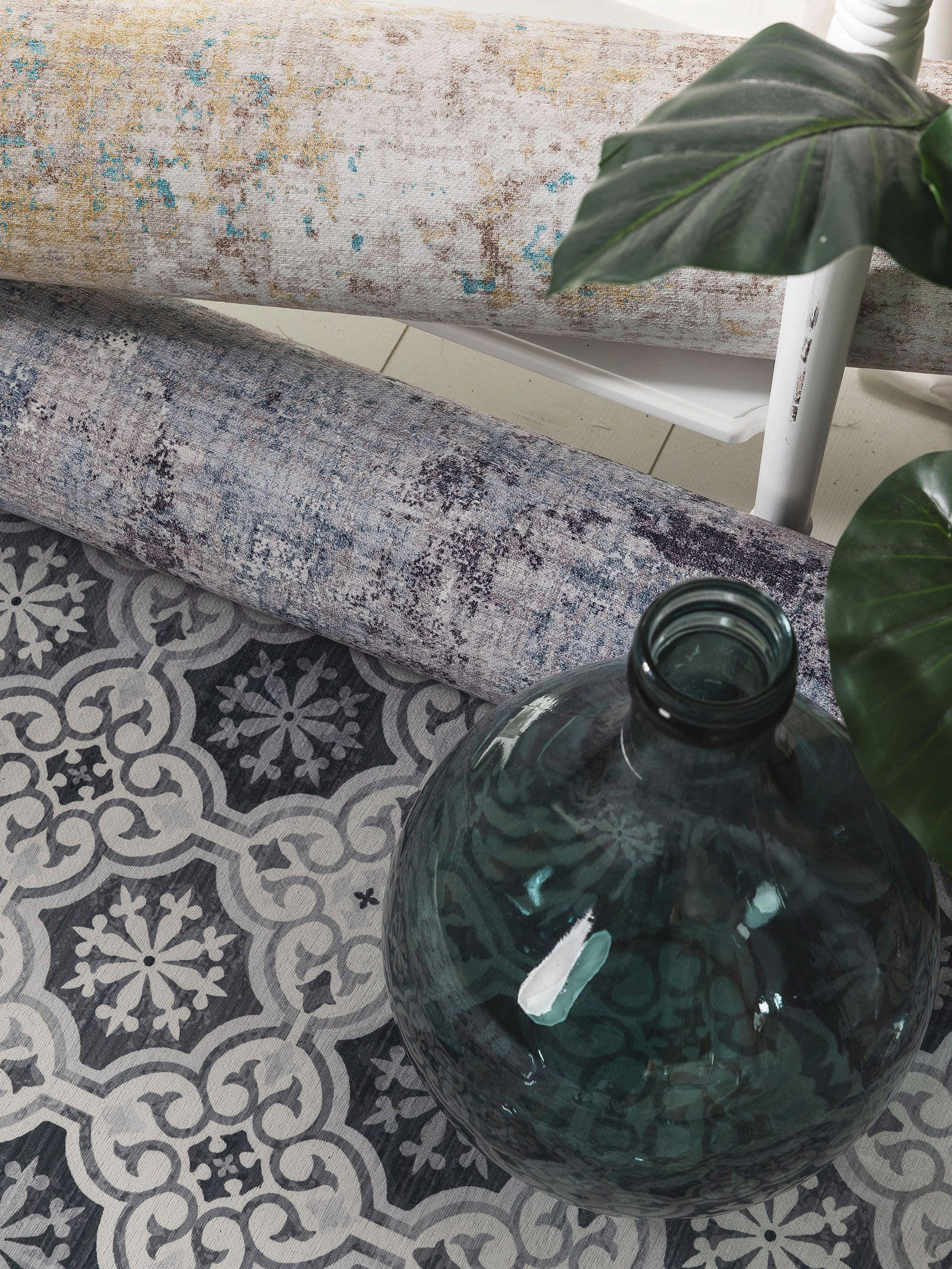 TEPPICH Laury Grau 200x300 cm - Grau, Textil (200/300cm) - benuta Pop