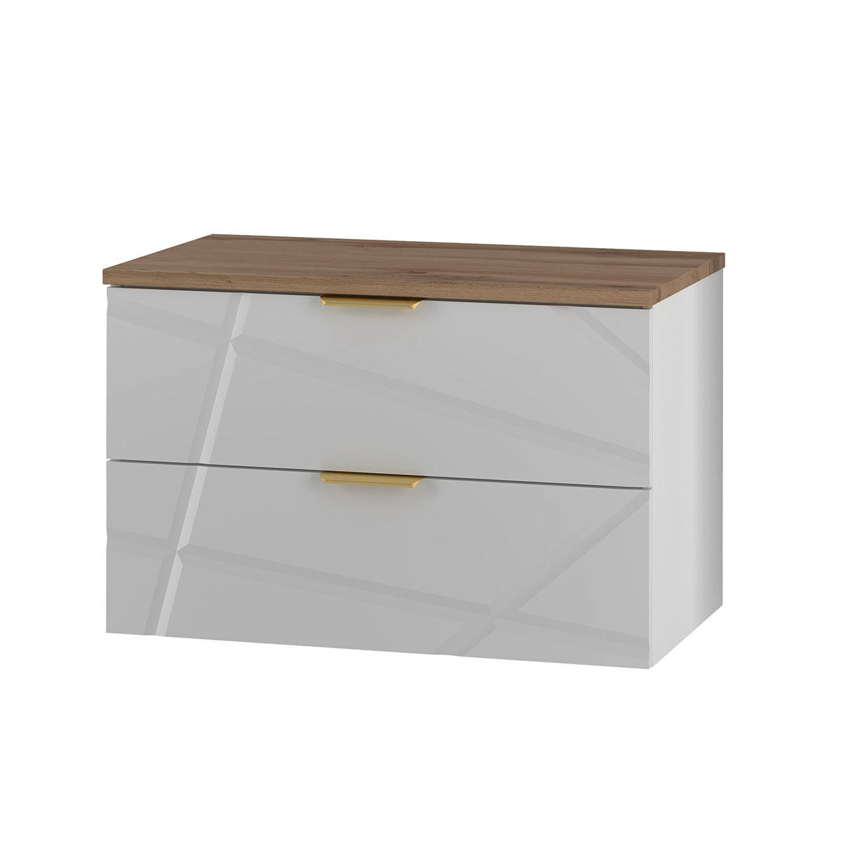 WASCHTISCHUNTERSCHRANK 80.6cm Aurora Weiß - Weiß, Holzwerkstoff (80.6/52.2/46.5cm) - Petits-meubles