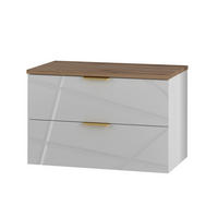 WASCHTISCHUNTERSCHRANK 80.6cm Aurora Weiß - Weiß, Holzwerkstoff (80.6/52.2/46.5cm) - Petits-meubles
