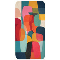 WC PŘEDLOŽKA Tvary - barevné - abstraktní - letadla 60x120 cm - různobarevná, textil/plast (60/1cm) - OnlyWow