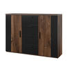 SIDEBOARD SIGNORA 132/94/40 cm mit 4 Schubladen und 2 Türen Eichefarben - Eichefarben, Holzwerkstoff (132/94/40cm) - MASSENO