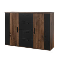 SIDEBOARD SIGNORA 132/94/40 cm mit 4 Schubladen und 2 Türen Eichefarben - Eichefarben, Holzwerkstoff (132/94/40cm) - MASSENO
