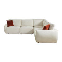 SOFA ohne Schlafmöglichkeit - 5 Personen - Stoff - Beige - - Beige, Textil (276/85/276cm) - Vente-Unique