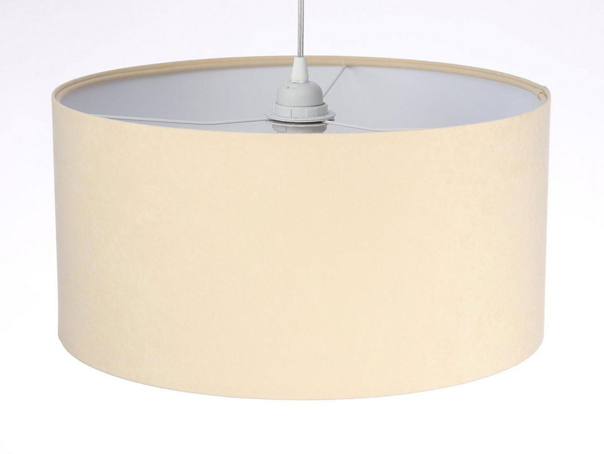 HÄNGELEUCHTE Weiß 40/20 cm - Beige/Weiß, Kunststoff (40/0.6/20cm) - ONZENO