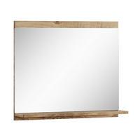 SPIEGEL Montreal Kastanien Eiche - 60 x 12 x 50 cm - Kastanienfarben/Eichefarben, Glas (60/50/12cm) - Badplaats