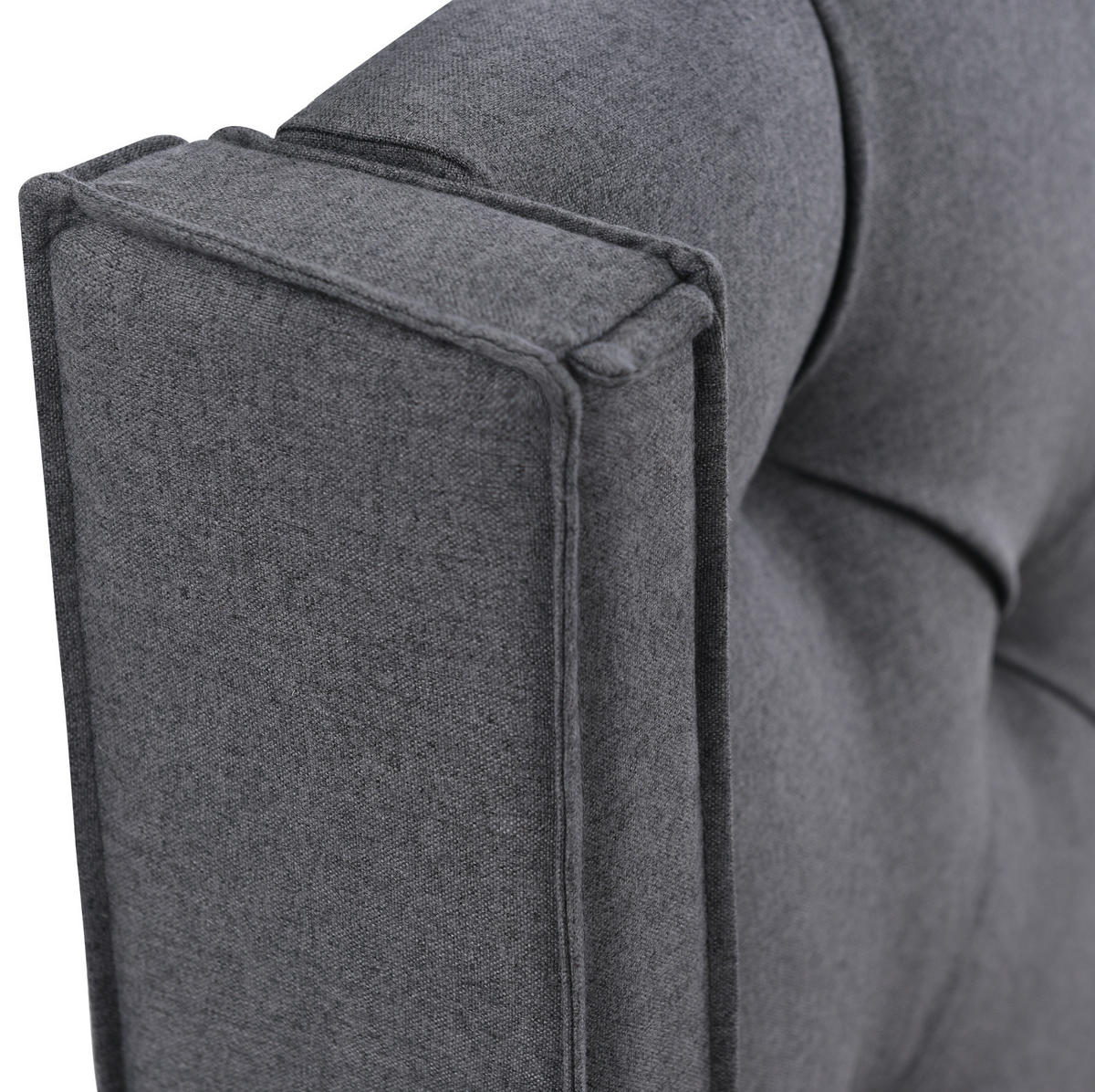 POLSTERBETT 90/200 cm Grau aus Baumwolle mit Stauraum - Grau, Textil (90/200cm) - OKMYHOME
