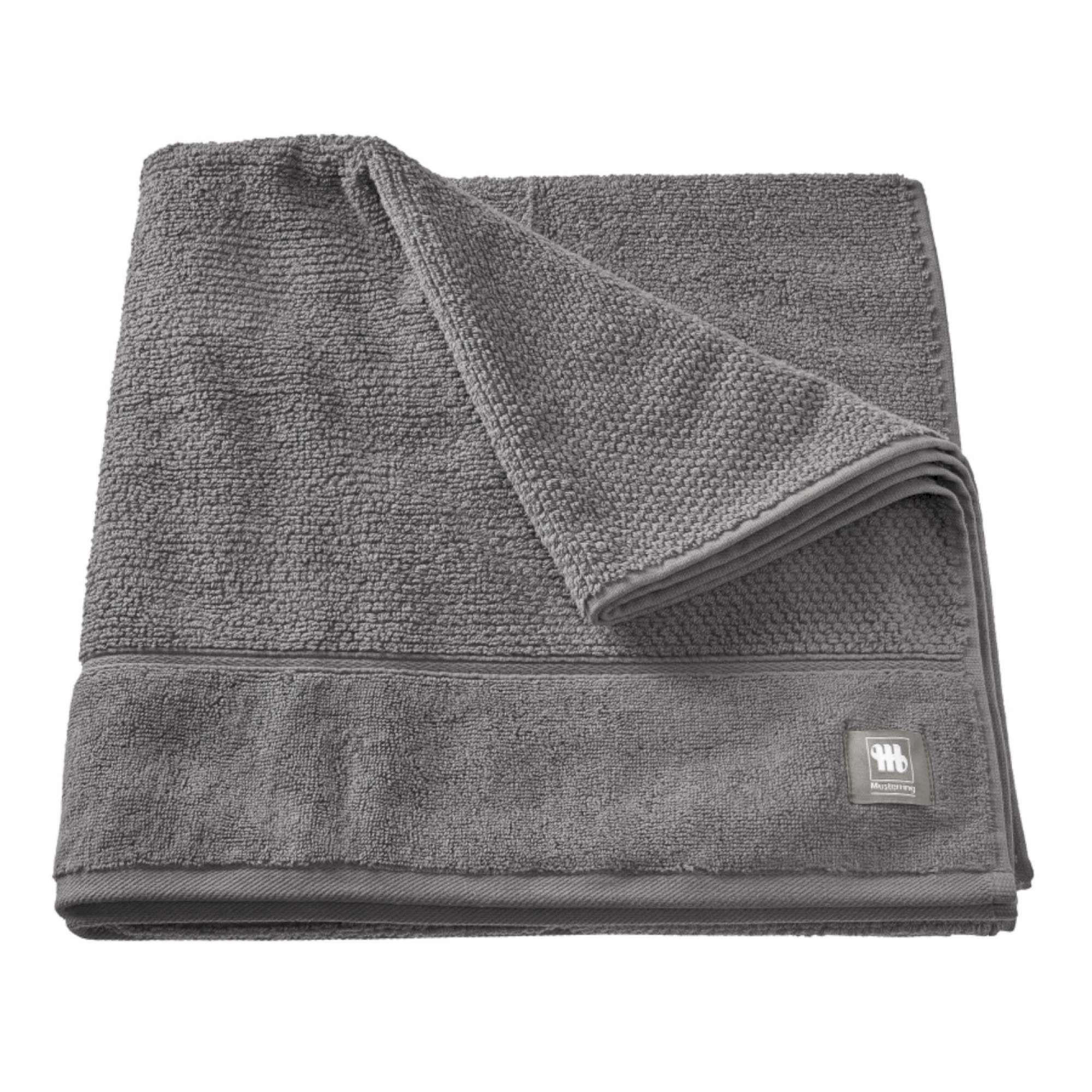 DUSCHTUCH SOLID - Anthrazit, Textil (80/160cm) - Musterring