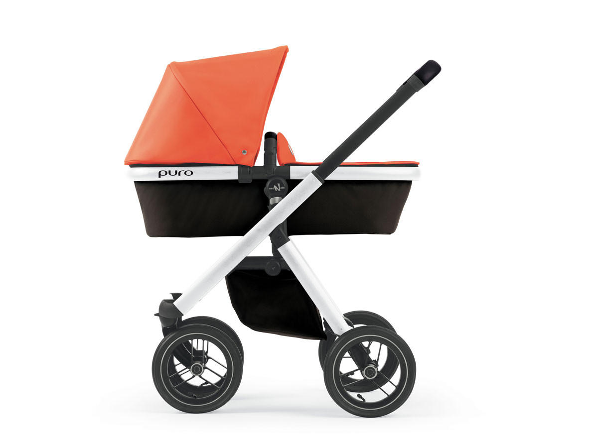 KINDERWAGEN Puro Urban Kombi 2 in1 inkl. Regenschutz und Wickeltasche - Orange, Holz/Kunststoff (61/94/123cm) - Cam il Mondo del Bambino S.p.A.