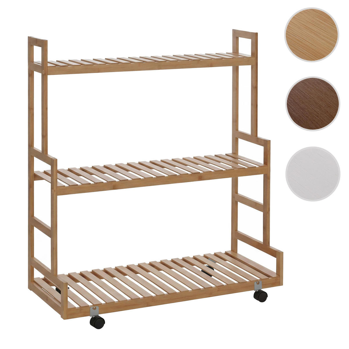 PFLANZENREGAL Beige - Beige, Holz (90/105/38cm) - MCW