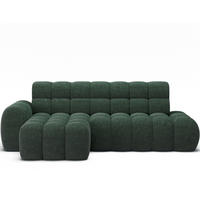 ECKSOFA Lorveno L - Grün (Amore 35) - Grün, Holzwerkstoff (283/165cm) - Möblo