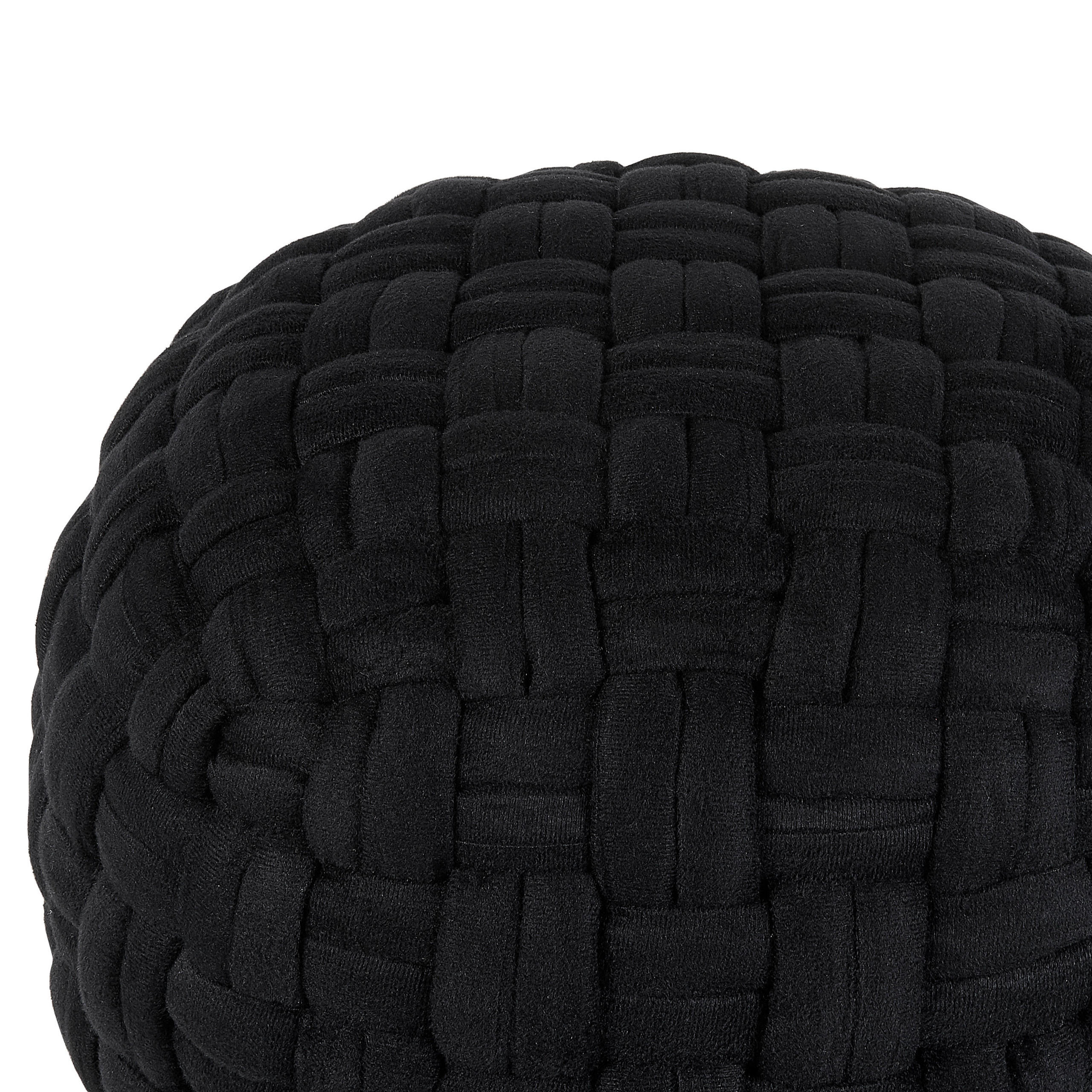 POUF Hopa 45/45/35 cm - Schwarz, Textil (45/35/45cm) - Beliani